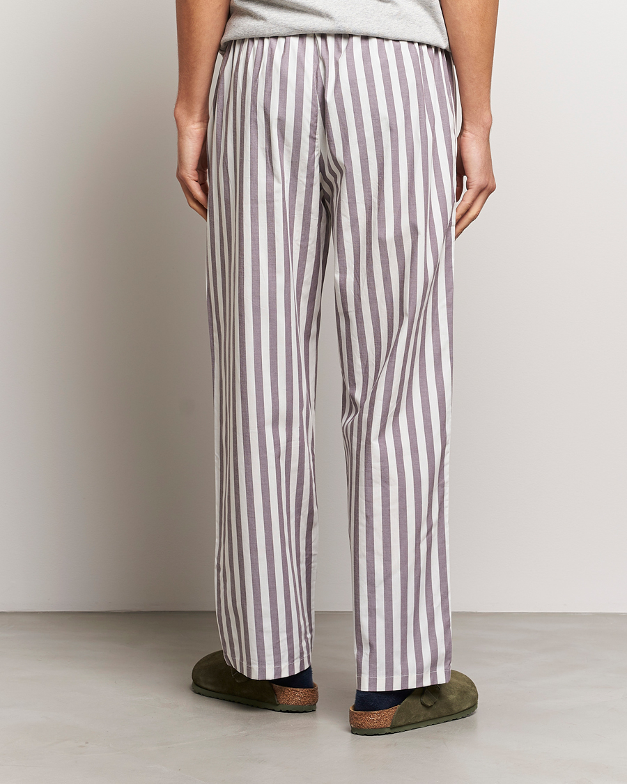 Uomini | Accappatoi & Pigiami | Calvin Klein | Cotton Striped Pyjama Pants White/Grey