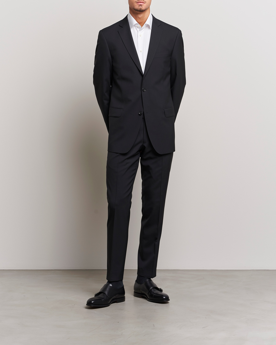 Uomini | Blazers | Oscar Jacobson | Joel Wool Blazer Black