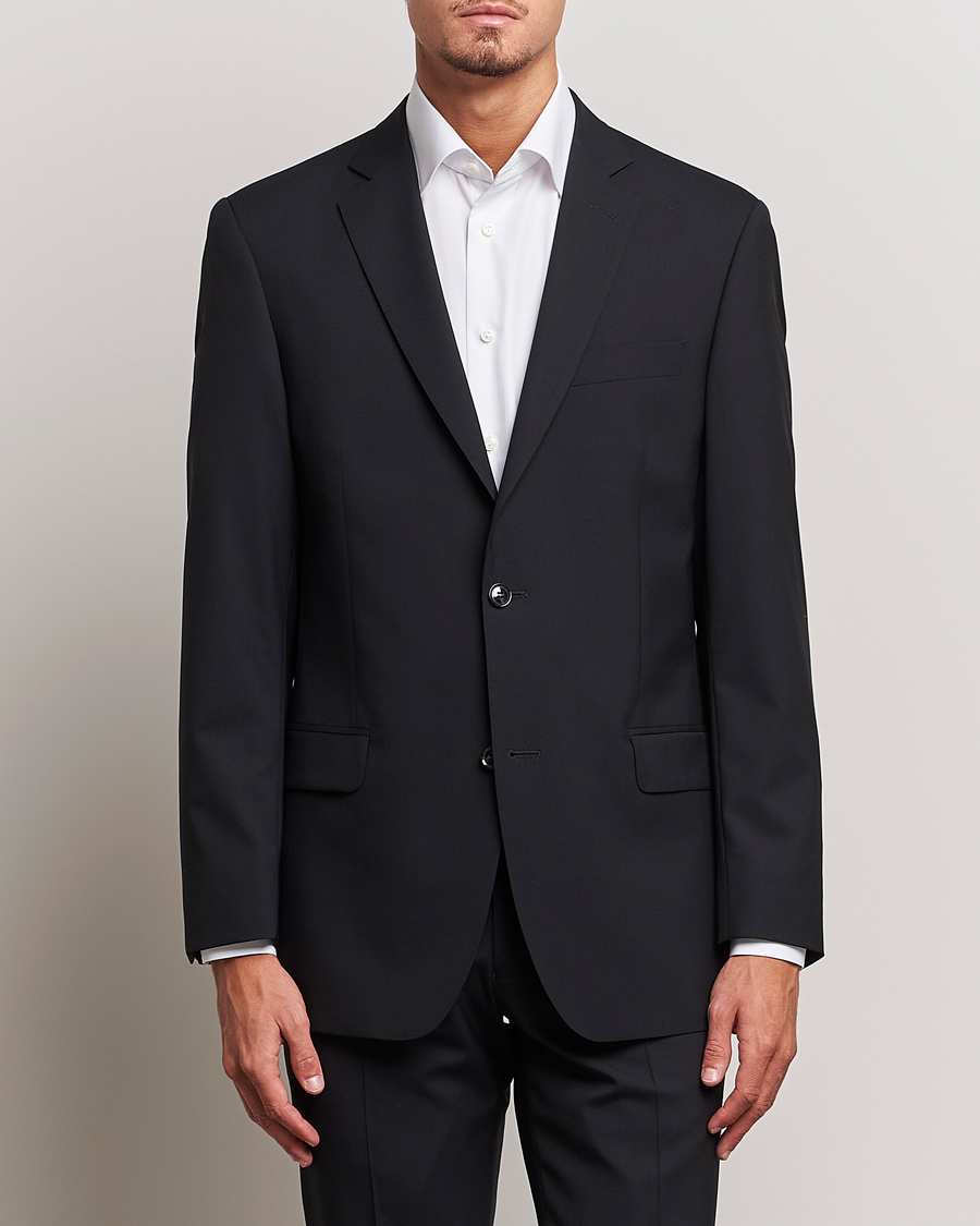 Uomini | Blazers | Oscar Jacobson | Joel Wool Blazer Black