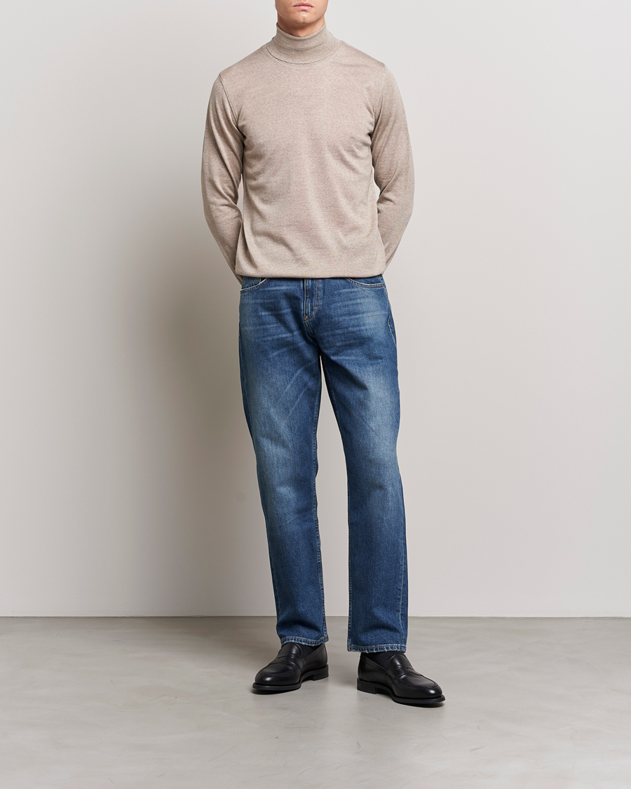Uomini | Jeans | Oscar Jacobson | Johan Cotton Stretch Jeans Vintage Wash
