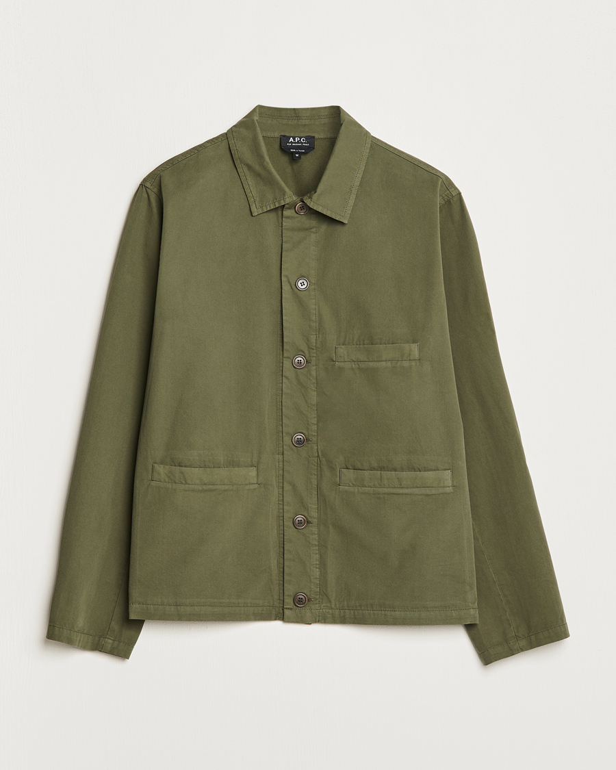 Uomini | Giacche | A.P.C. | Vianney Shirt Jacket Olive