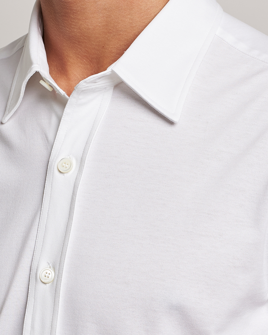 Uomini | Camicie | Brioni | Soft Cotton Jersey Shirt White
