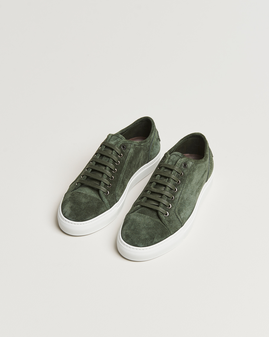 Uomini | Brioni Casetta Suede Sneakers Green | Brioni | Casetta Suede Sneakers Green