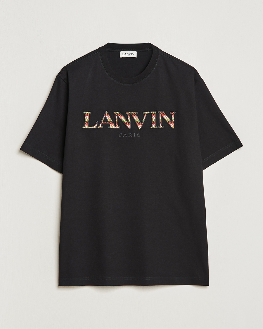 Uomini | T-shirt | Lanvin | Curb Logo T-Shirt Black