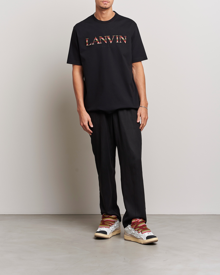 Uomini | T-shirt | Lanvin | Curb Logo T-Shirt Black