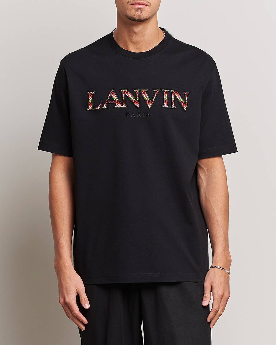 Uomini | T-shirt | Lanvin | Curb Logo T-Shirt Black