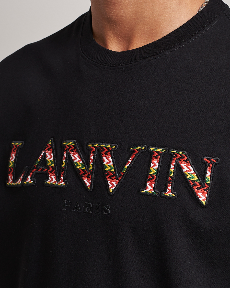 Uomini | T-shirt | Lanvin | Curb Logo T-Shirt Black