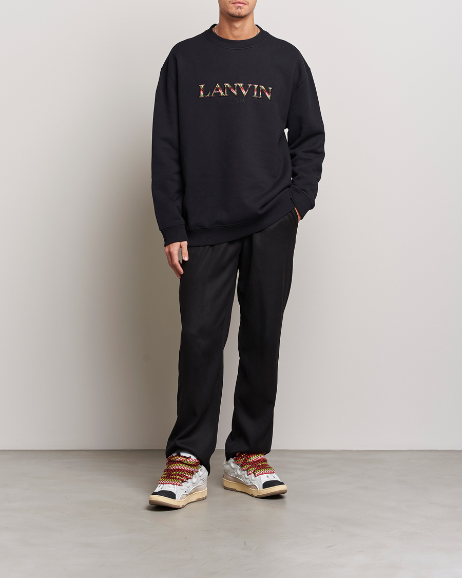 Uomini | Maglieria | Lanvin | Curb Logo Sweatshirt Black