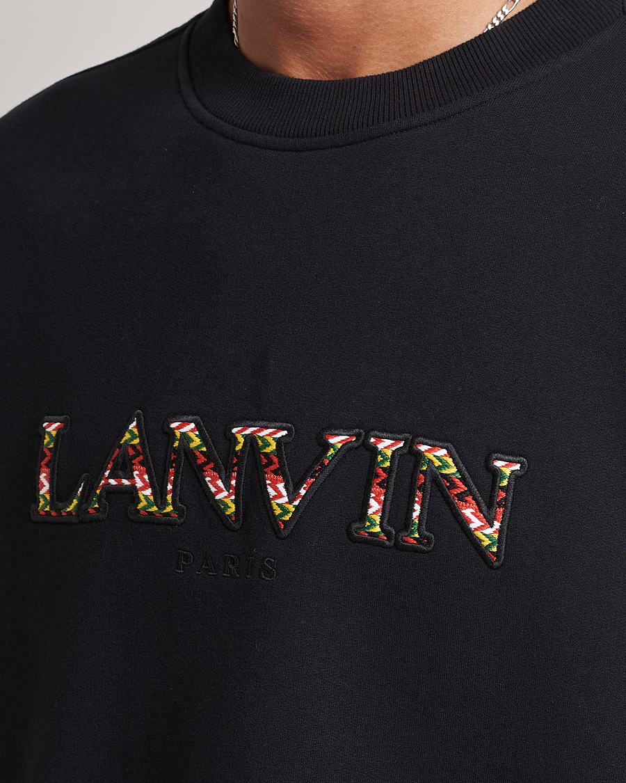 Uomini | Maglieria | Lanvin | Curb Logo Sweatshirt Black