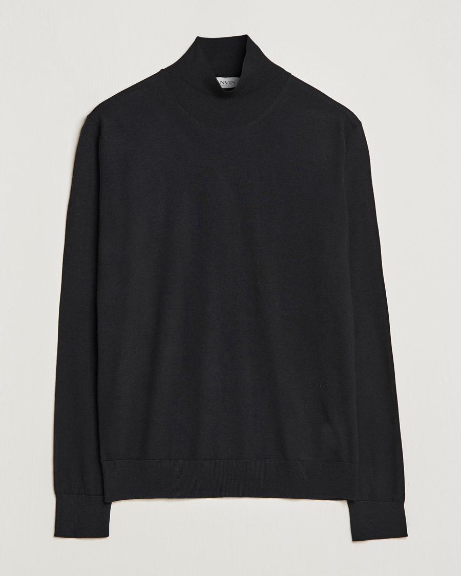 Uomini | Maglieria | Lanvin | Wool/Silk Rollneck Black