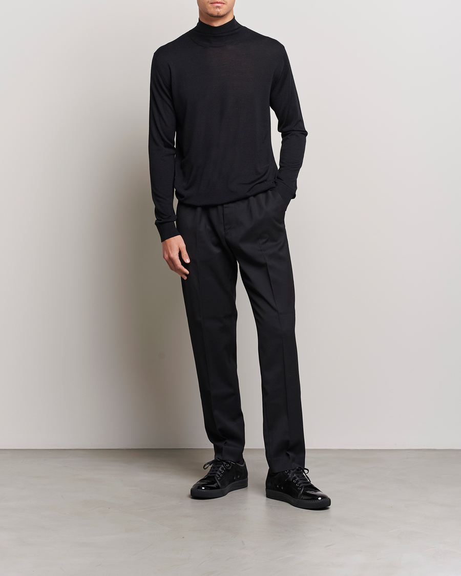 Uomini | Maglieria | Lanvin | Wool/Silk Rollneck Black