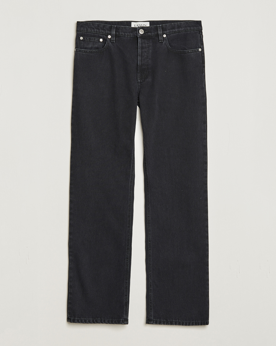 Uomini | Jeans | Lanvin | Tailored Denim Pants Black