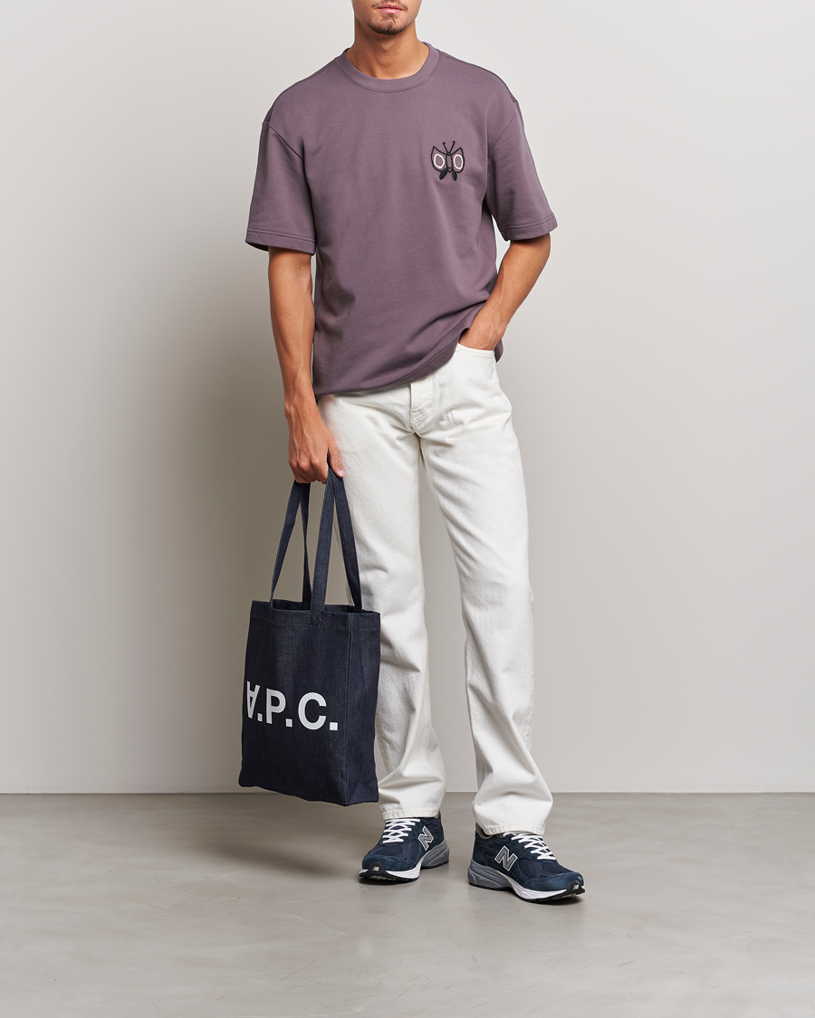 Uomini | T-shirt | NN07 | Alan Heavy T-Shirt Purple Brown