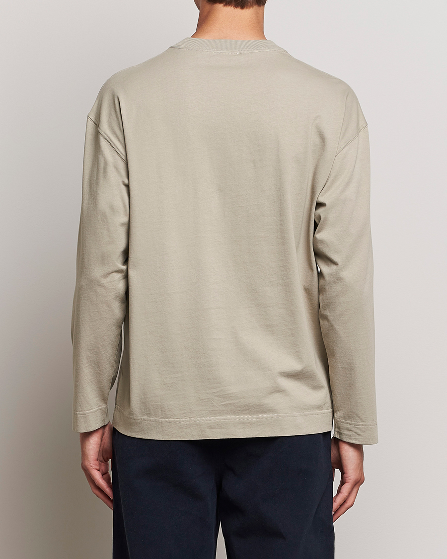 Uomini | T-shirt | NN07 | Benja Pima Cotton Long Sleeve T-Shirt London Fog