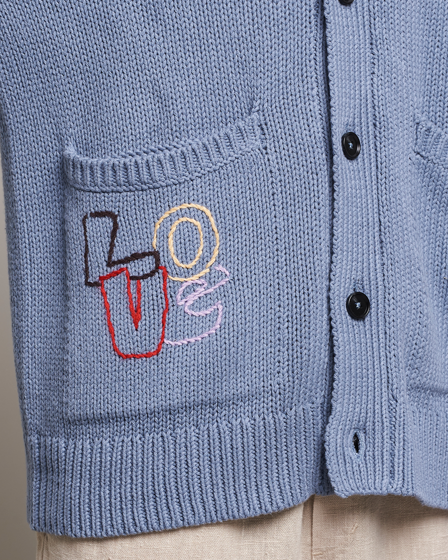 Uomini | Maglieria | NN07 | Milton Knitted Cardigan Ashley Blue Mel