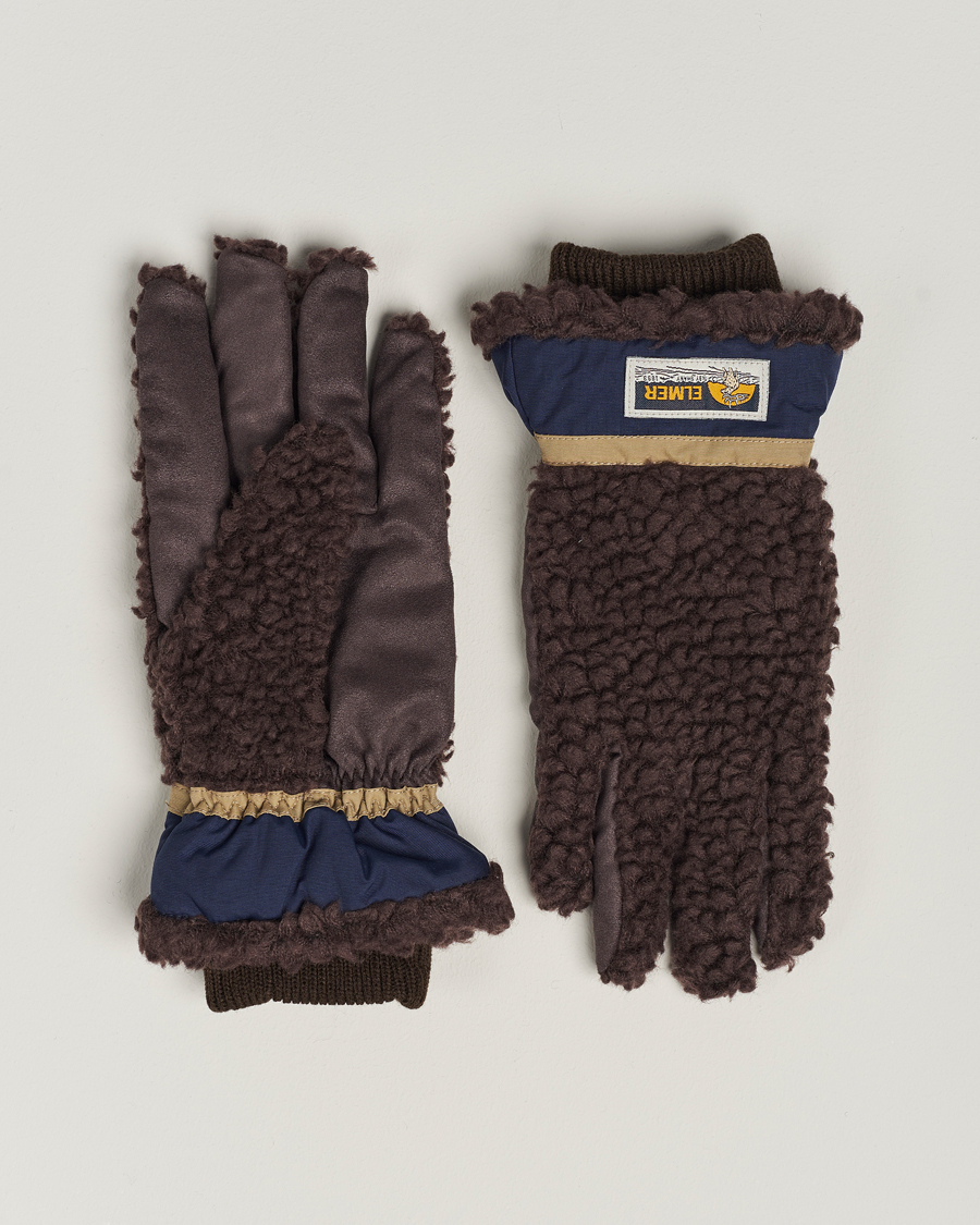 Uomini | Elmer by Swany Sota Wool Teddy Gloves Brown | Elmer by Swany | Sota Wool Teddy Gloves Brown