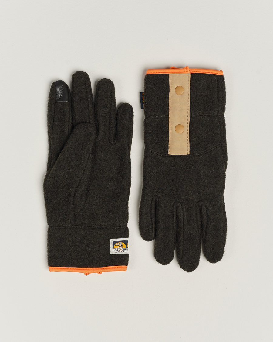 Uomini | Elmer by Swany Recycled Wool Fleece Gloves Dark Brown | Elmer by Swany | Recycled Wool Fleece Gloves Dark Brown
