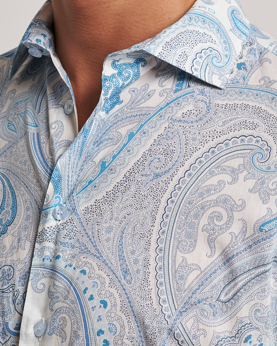 Uomini | Camicie | Etro | Slim Fit Paisley Shirt Azzurro