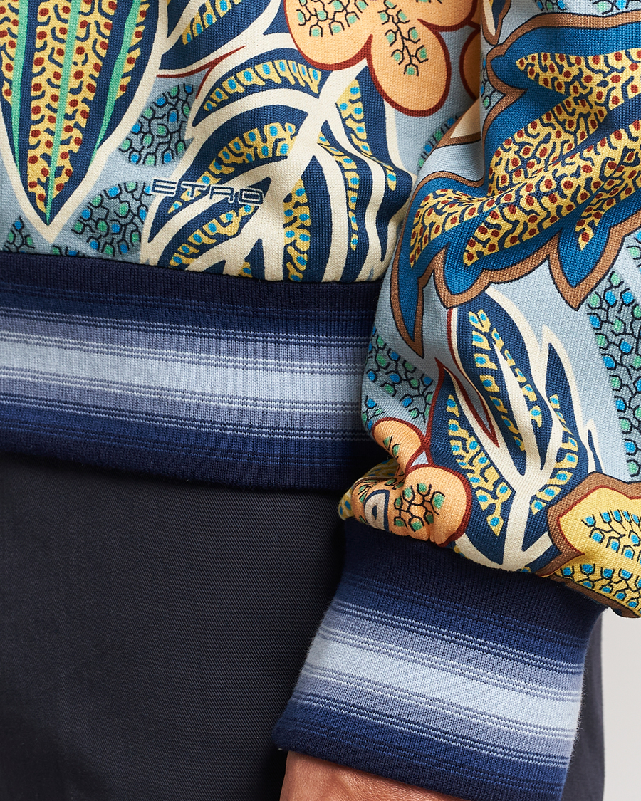 Uomini | Maglieria | Etro | Jungle Printed Sweatshirt Azzurro