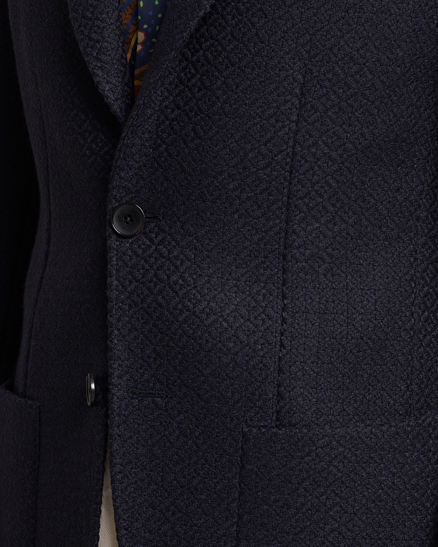 Uomini | Blazers | Etro | Jacquard Jersey Blazer Navy