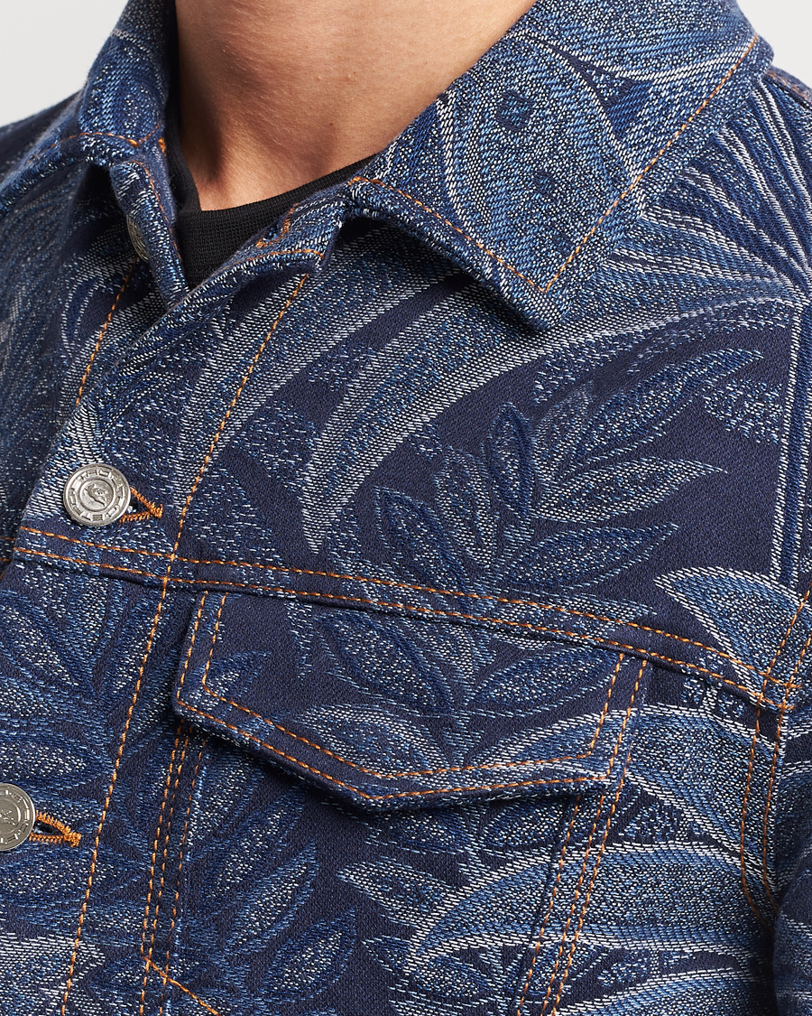 Uomini | Giacche | Etro | Jacquard Denim Jacket Azzurro
