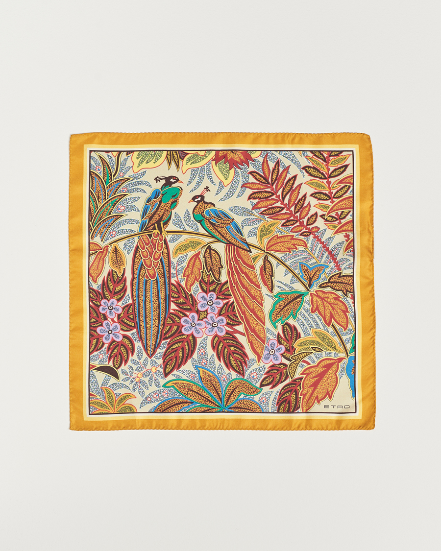 Uomini | Etro Bangalore Printed Pocket Square Beige | Etro | Bangalore Printed Pocket Square Beige