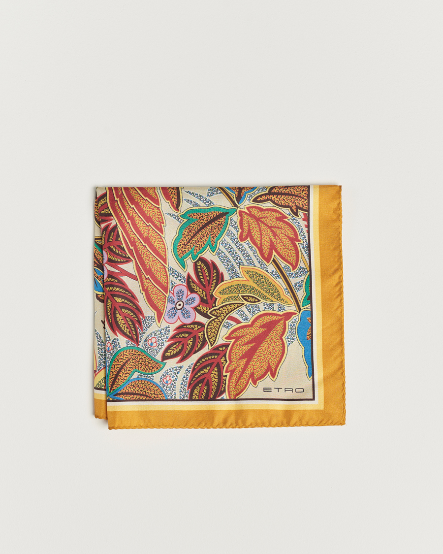 Uomini | Etro Bangalore Printed Pocket Square Beige | Etro | Bangalore Printed Pocket Square Beige