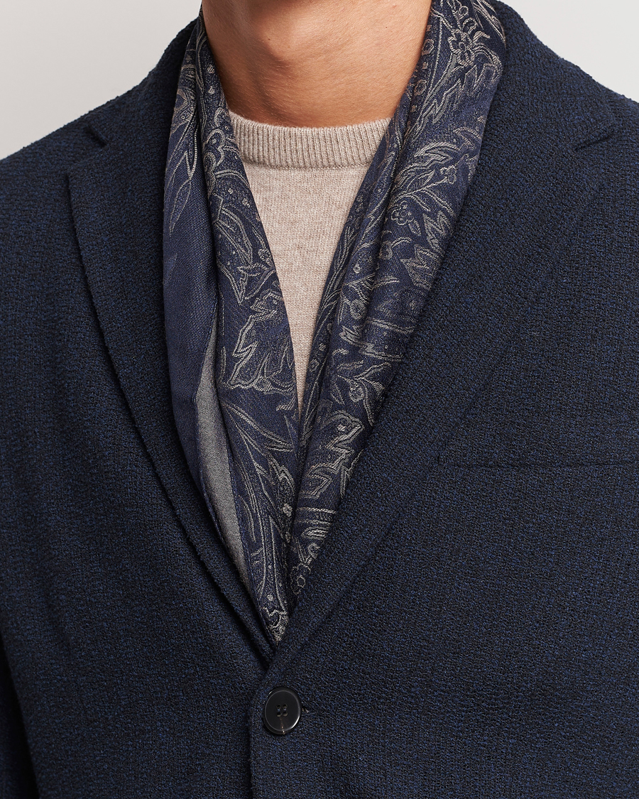 Uomini | Etro Silk/Viscose Scarf Navy | Etro | Silk/Viscose Scarf Navy