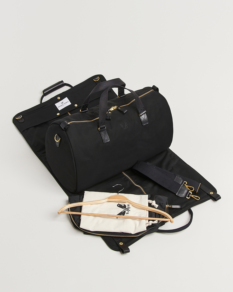 Uomini | Borse | Bennett Winch | Canvas Suit Carrier Holdall Black