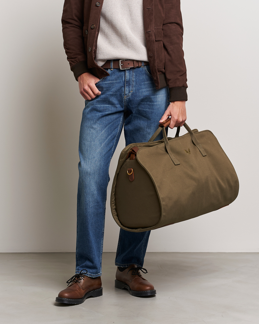 Uomini | Borse | Bennett Winch | Canvas Suit Carrier Holdall Olive