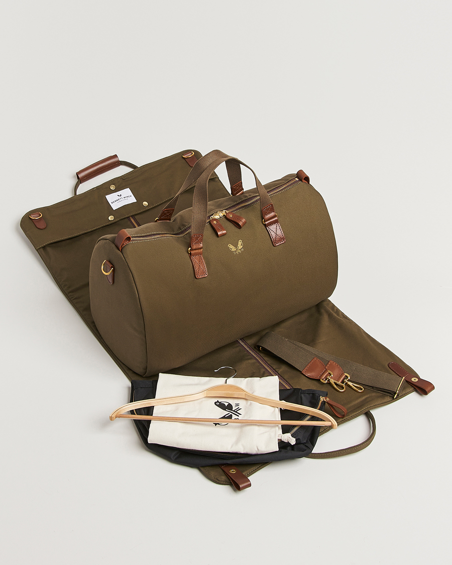 Uomini | Borse | Bennett Winch | Canvas Suit Carrier Holdall Olive