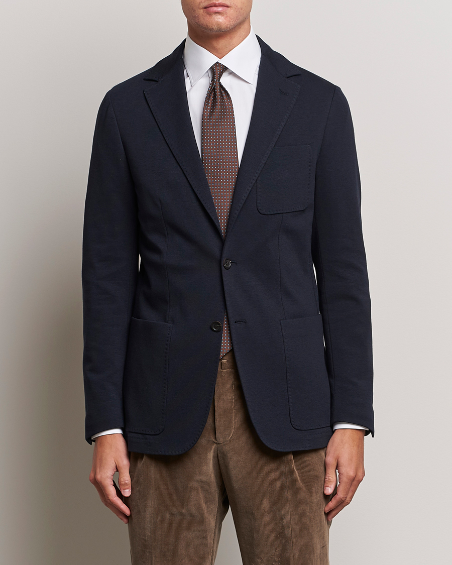 Uomini | Blazers | Canali | Jersey Blazer Navy