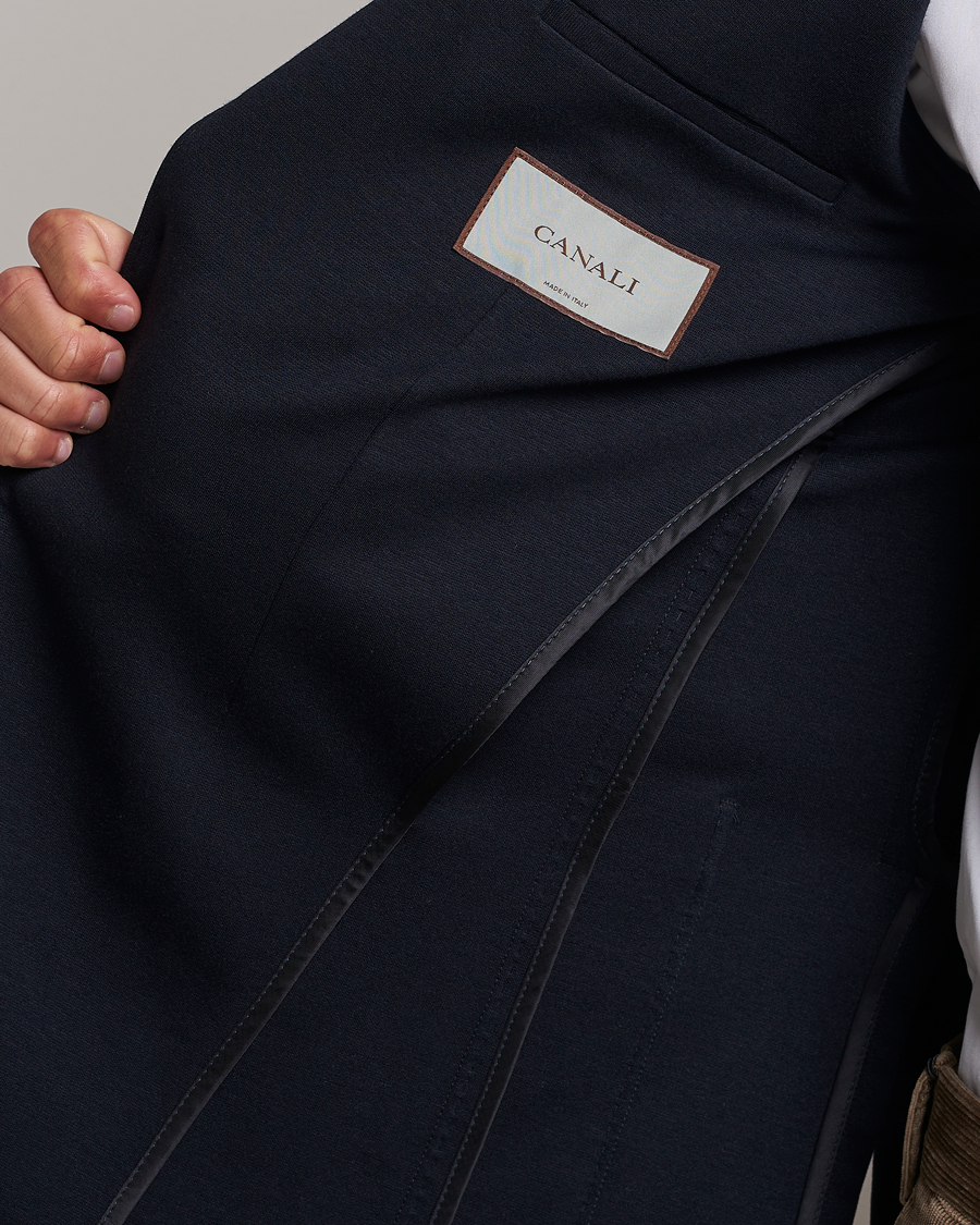 Uomini | Blazers | Canali | Jersey Blazer Navy