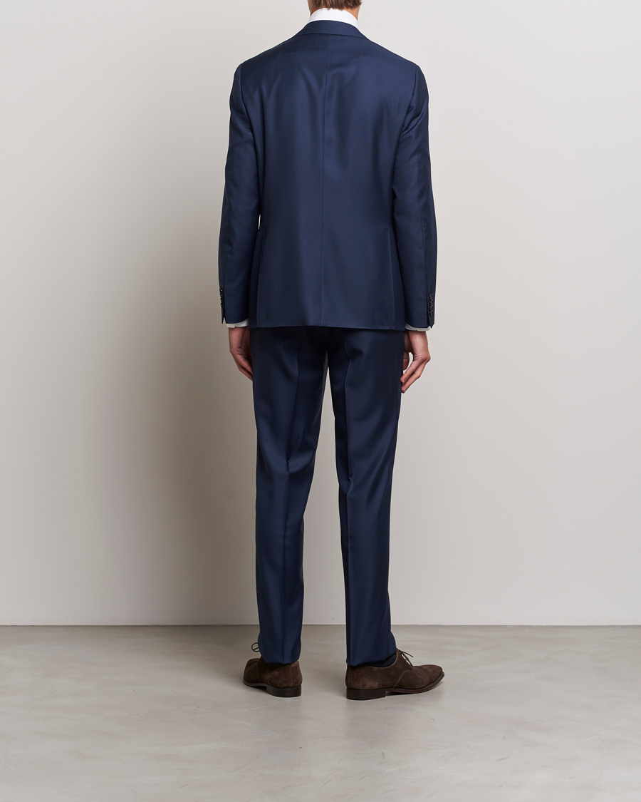 Uomini | Abiti | Canali | Super 130s Wool Capri Suit Dark Blue