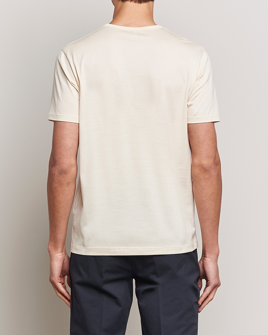 Uomini | T-shirt | Sunspel | Crew Neck Q82 Cotton T-Shirt Undyed