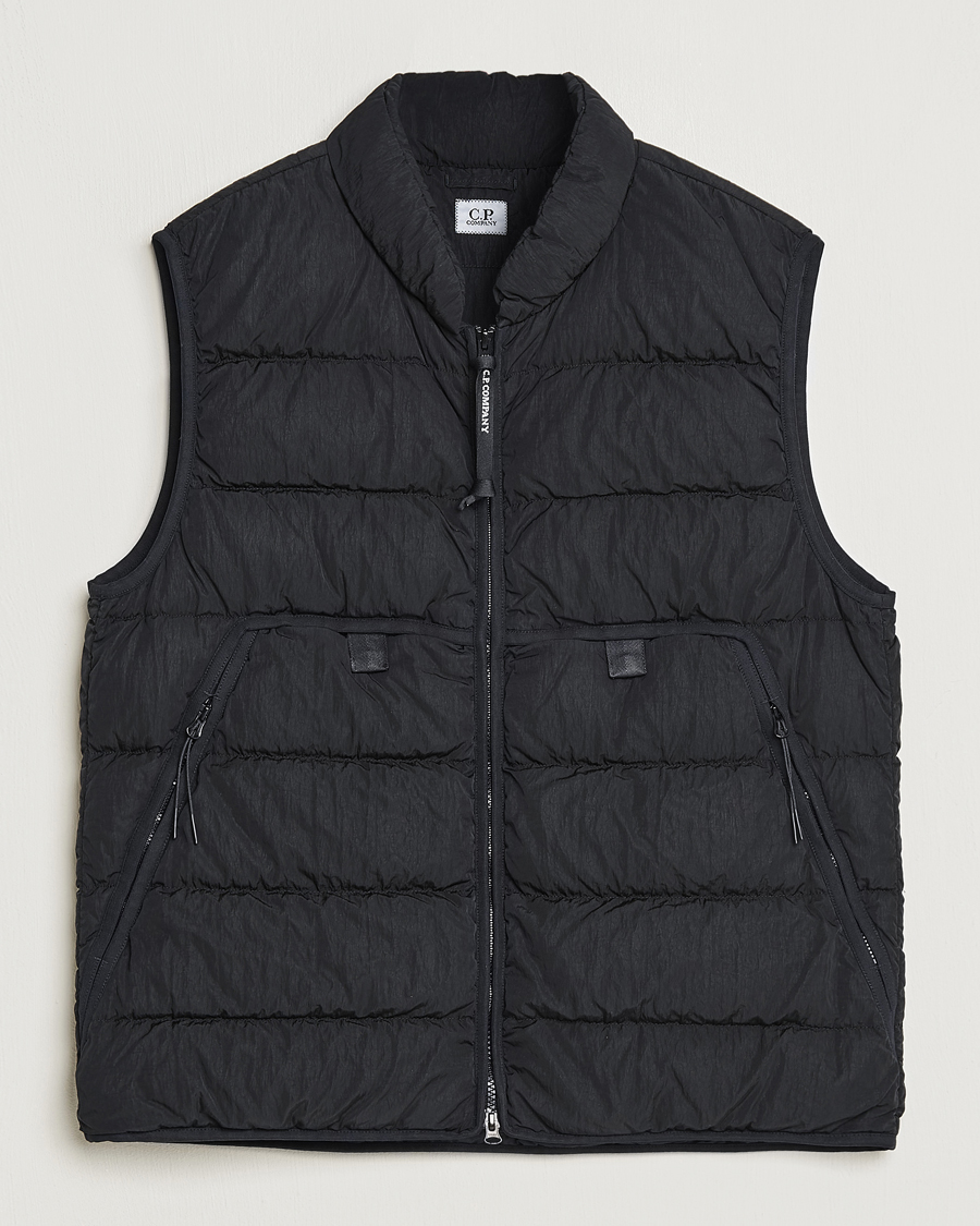 Uomini | Giacche | C.P. Company | Eco-Chrome R Lightweight Down Vest Black