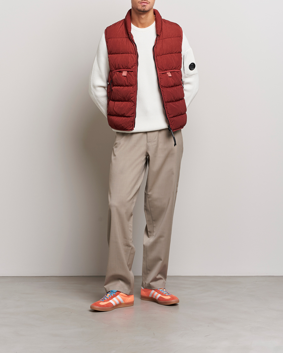 Uomini | Maglieria | C.P. Company | Full Rib Knitted Cotton Crewneck White