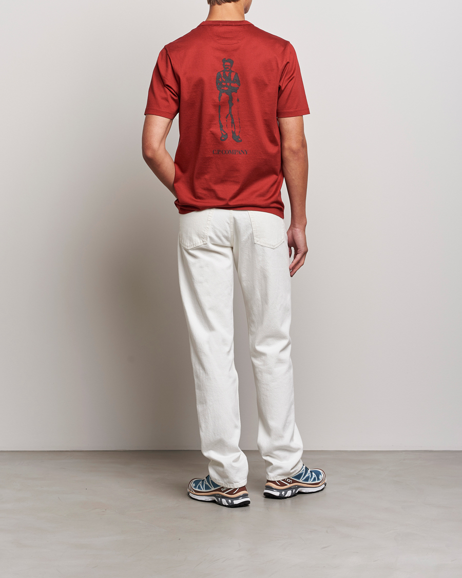 Uomini | T-shirt | C.P. Company | Mercerized Jersey Logo T-Shirt Wine