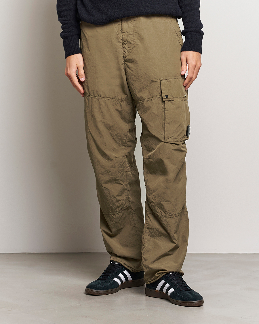 Uomini | Pantaloni | C.P. Company | Flatt Nylon Cargo Pants Light Brown