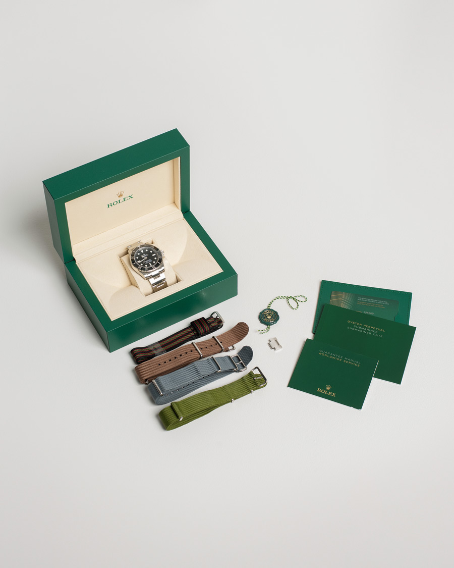 Uomini | Rolex Pre-Owned Submariner 124060 Oyster Perpetual Steel Black | Rolex Pre-Owned | Submariner 124060 Oyster Perpetual Steel Black