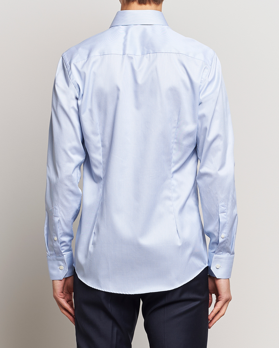Uomini | Camicie | Eton | Slim Fit Signature Twill Shirt Blue/White