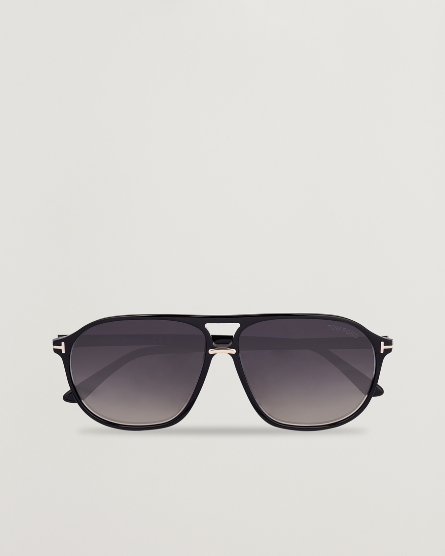 Uomini | Occhiali da sole | Tom Ford | Bruce Sunglasses Shiny Black/Gradient Smoke