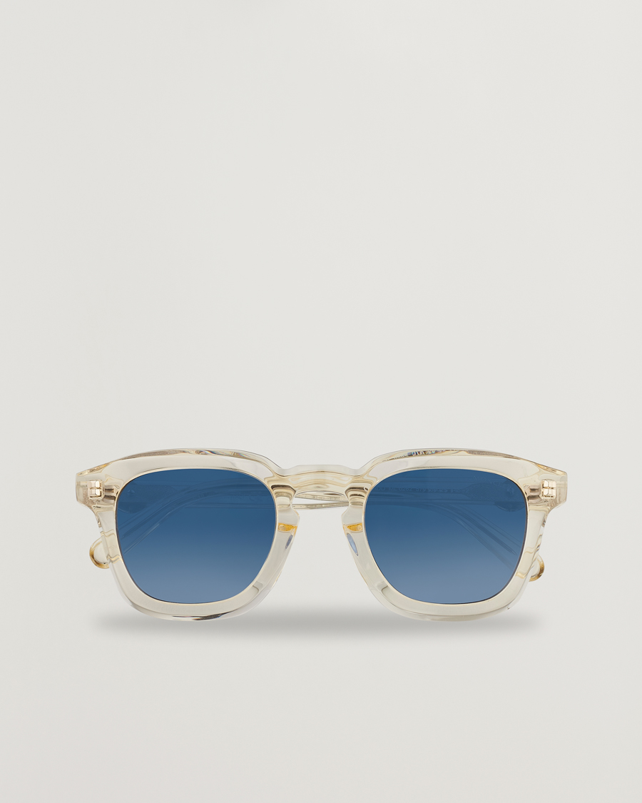 Uomini | Moncler Lunettes Gradd Sunglasses Shiny Beige/Blue | Moncler Lunettes | Gradd Sunglasses Shiny Beige/Blue