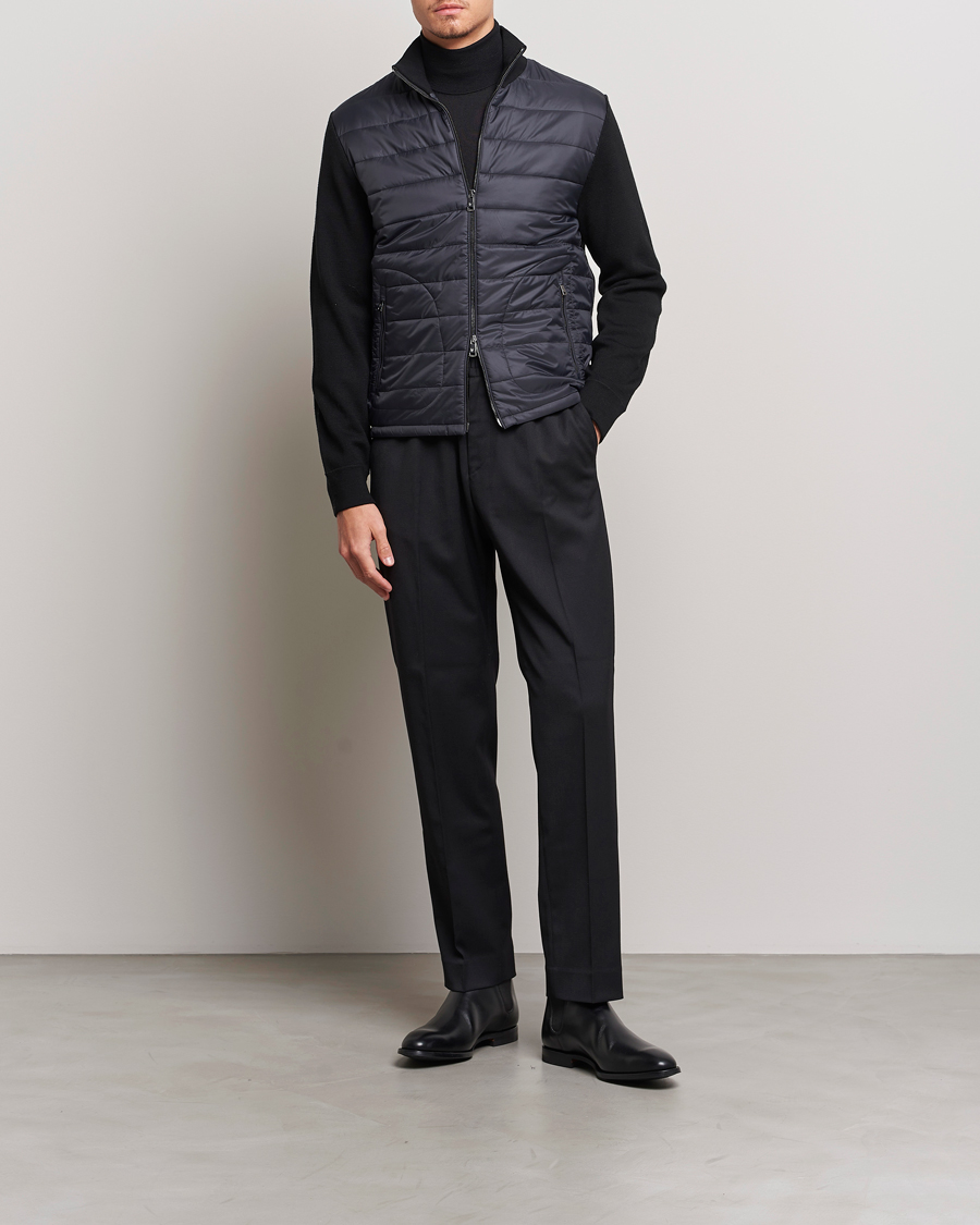 Uomini | Giacche | Ralph Lauren Purple Label | Hybrid Zip Jacket Black