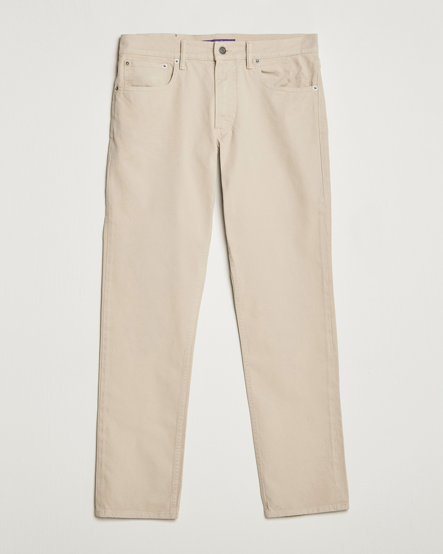 Uomini | Pantaloni | Ralph Lauren Purple Label | Slim Fit 5-Pocket Pants Sand