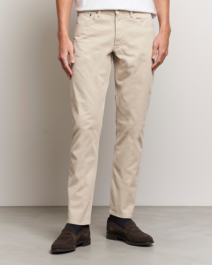 Uomini | Pantaloni | Ralph Lauren Purple Label | Slim Fit 5-Pocket Pants Sand