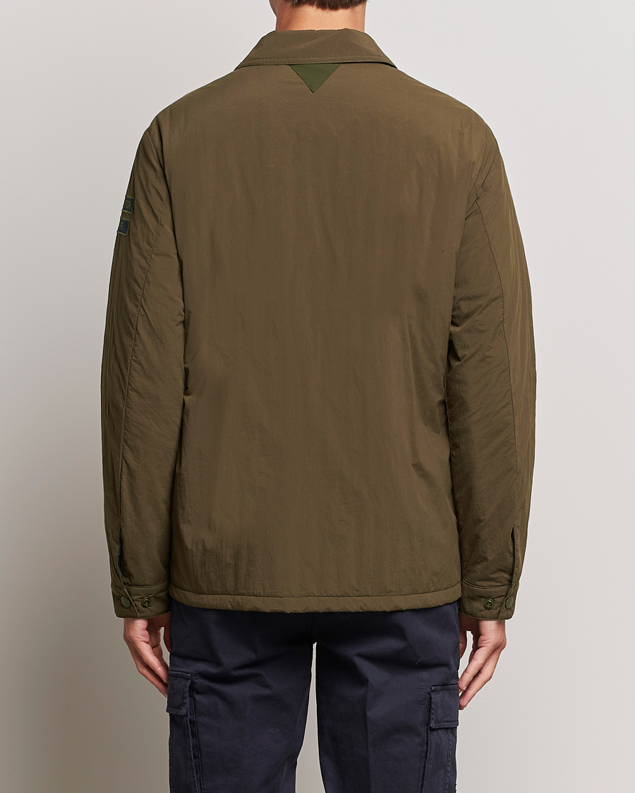Uomini | Giacche | Aeronautica Militare | Light Padded Pocket Shirt Jacket Off Green