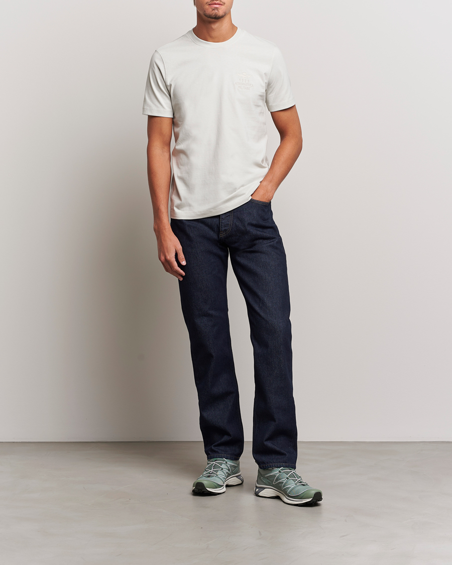 Uomini | T-shirt | Aeronautica Militare | TS2129 Crew Neck T-Shirt Ice Palace