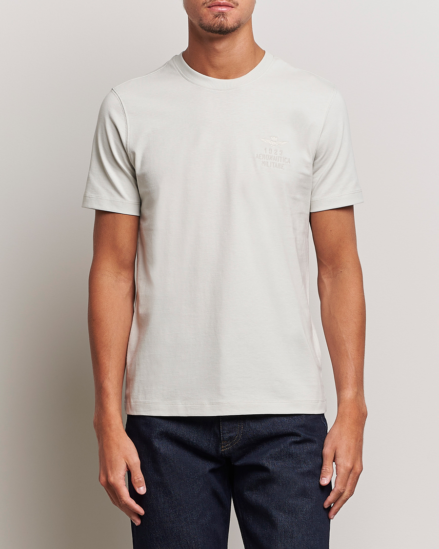 Uomini | T-shirt | Aeronautica Militare | TS2129 Crew Neck T-Shirt Ice Palace