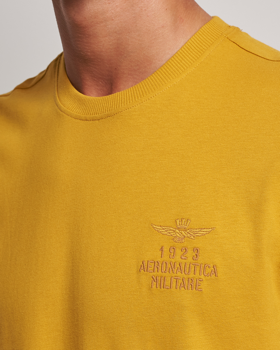 Uomini | T-shirt | Aeronautica Militare | TS2129 Crew Neck T-Shirt Yellow